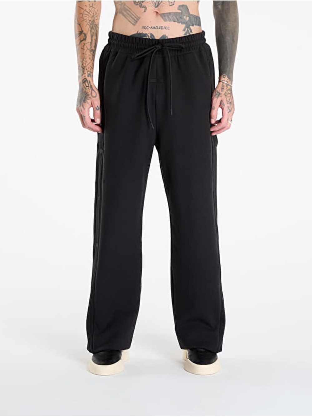 Fear of God Black Wide-Leg Drawstring Joggers